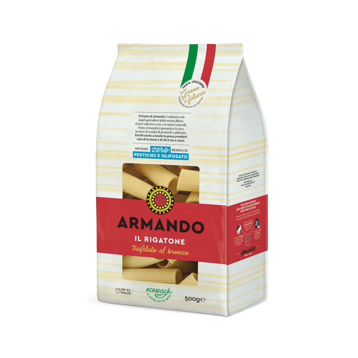ARMANDO - Rigatone al Bronzo Armando Empaque 500 g