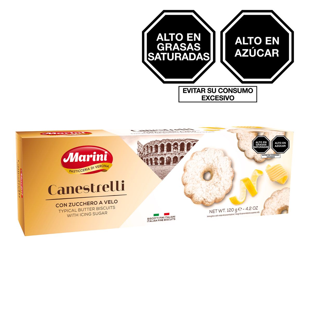 MARINI - Galletas Marini Canestrelli Caja 120 g