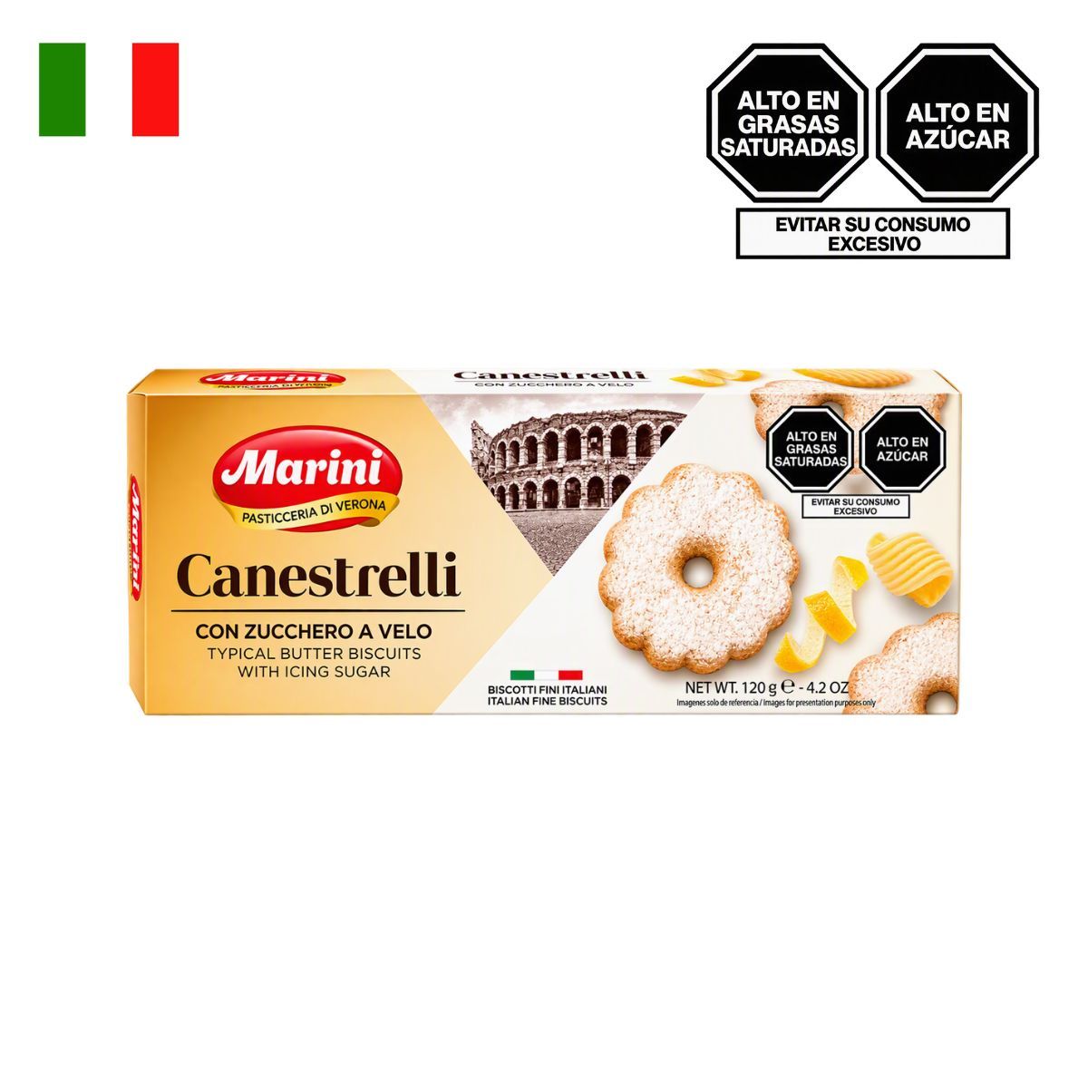 MARINI - Galletas Marini Canestrelli Caja 120 g