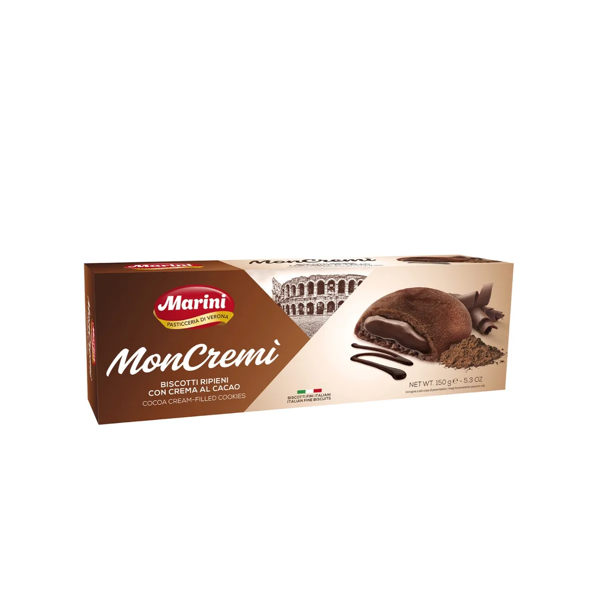 MARINI - Galletas Marini Moncremi Cacao Caja 150 g