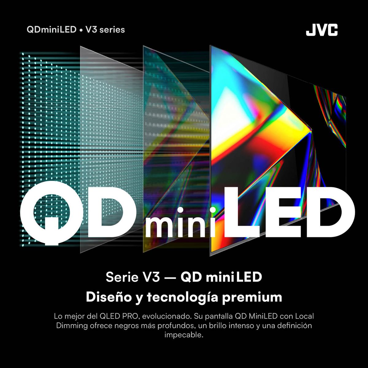 JVC - Televisor JVC 55'' Mini LED 4K Google TV