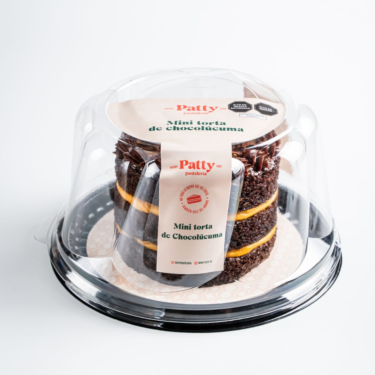  - Mini Torta Patty Pastelería Chocolúcuma Envase Und