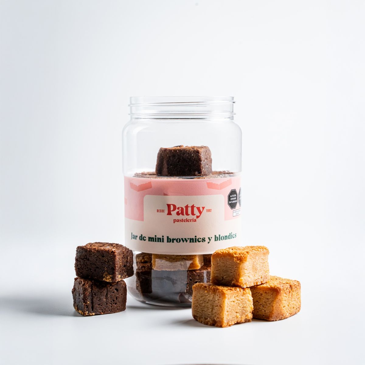  - Mini Brownie Y Blondie Patty Pastelería Jarra Und