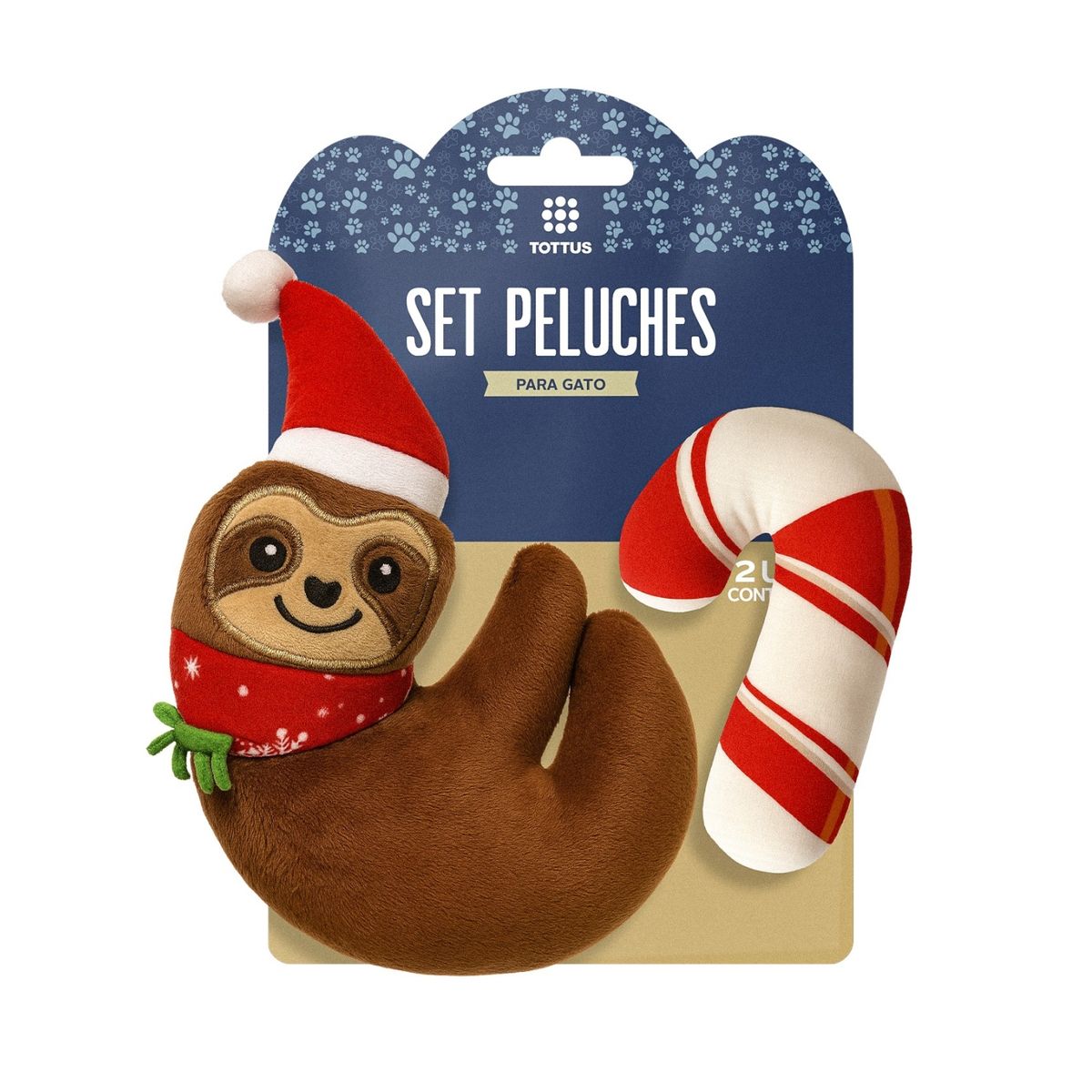 TOTTUS - Set Peluche Koala Navidad para Gato Tottus