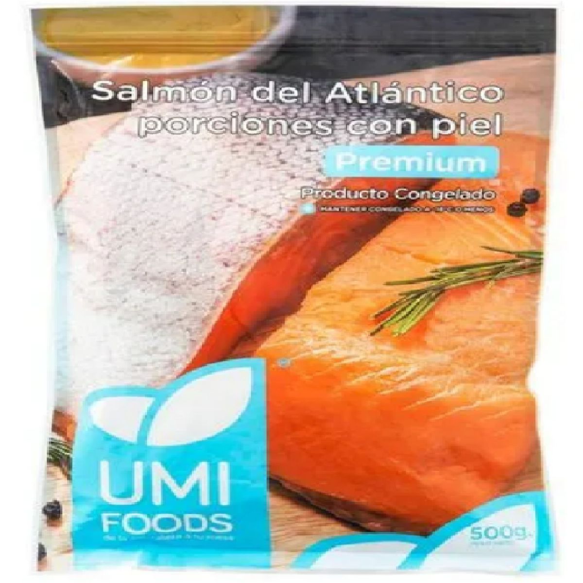 UMI FOODS - Salmón Porción Congelado Bolsa 500 g