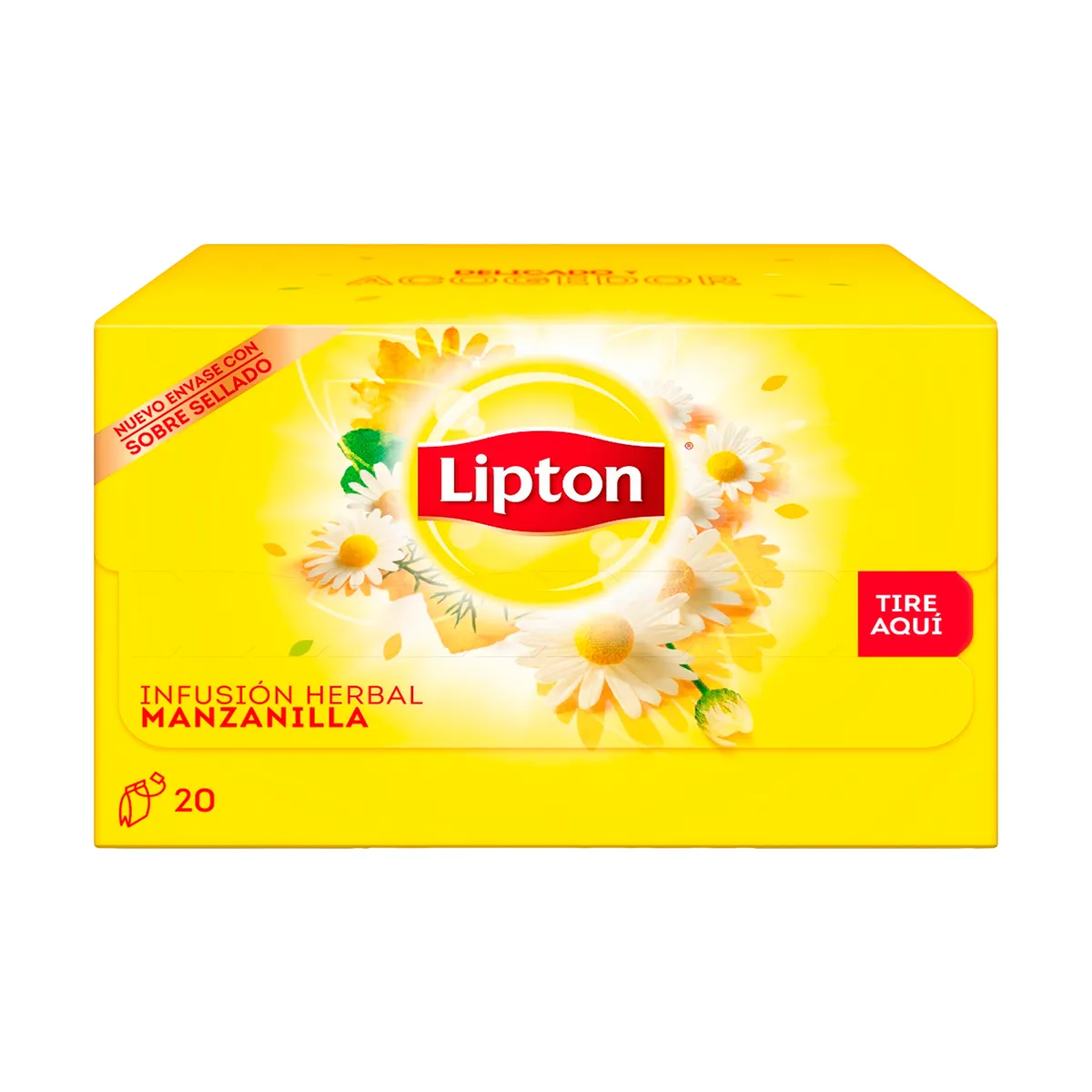 LIPTON - Infusión Herbal Lipton Manzanilla Caja 20 Sobres