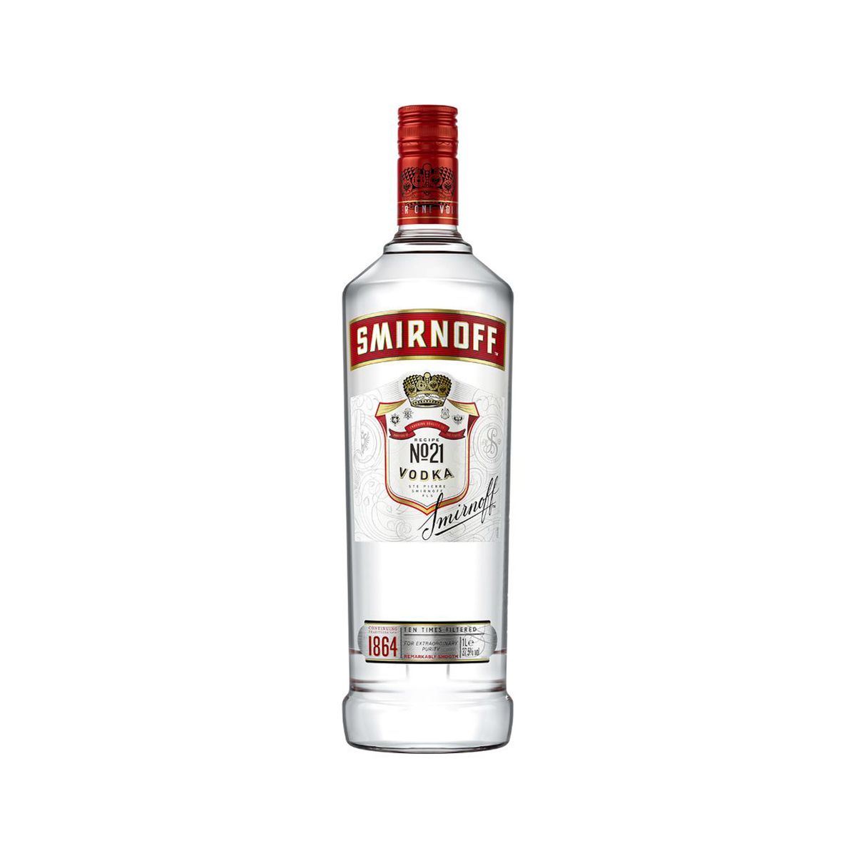 SMIRNOFF - Vodka Smirnoff Red Botella 1 L