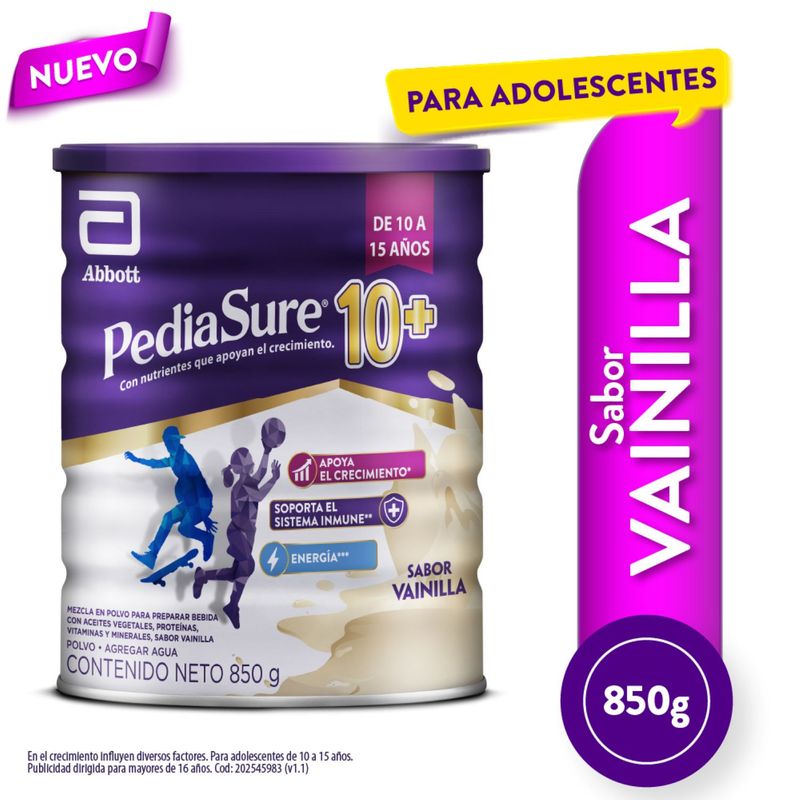 PEDIASURE - Suplemento Nutricional en Polvo Pediasure Vainilla Lata 850 g