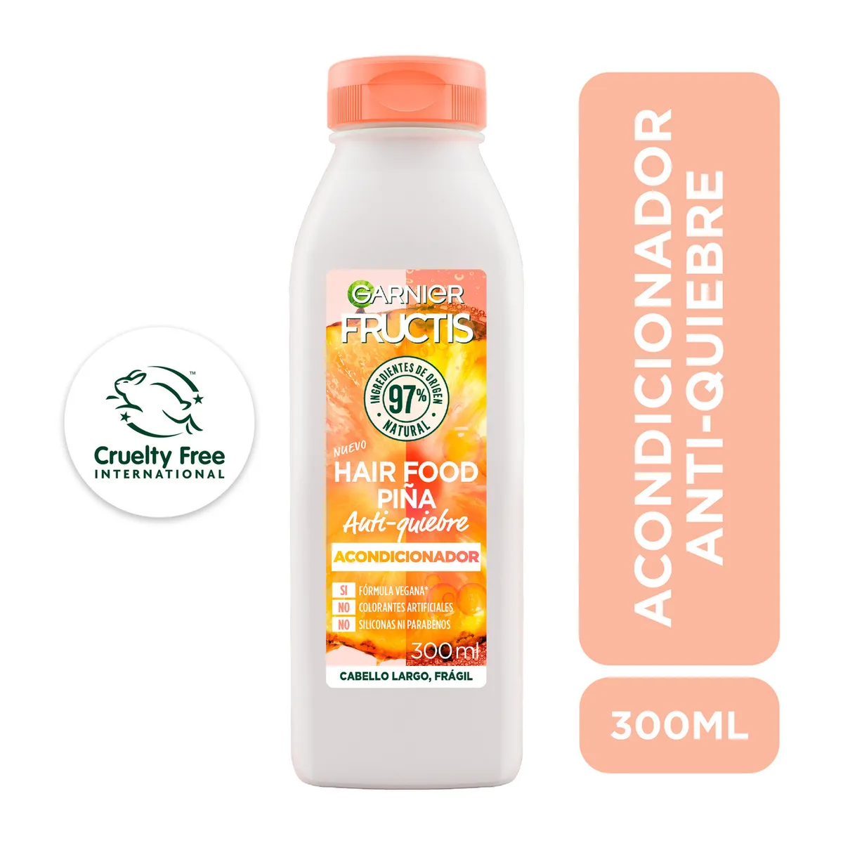FRUCTIS - Acondicionador Fructis Hair Food Piña Envase 300 mL