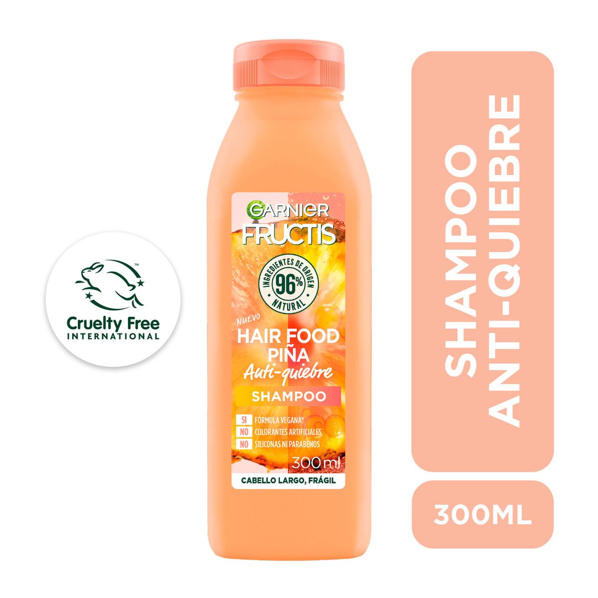 FRUCTIS - Shampoo Fructis Hair Food Piña Envase 300 mL