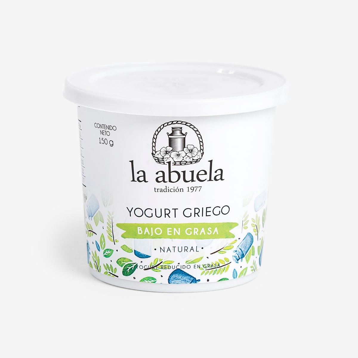 LA ABUELA - Yogurt Griego La Abuela Natural Bajo en Grasa Envase 150 g