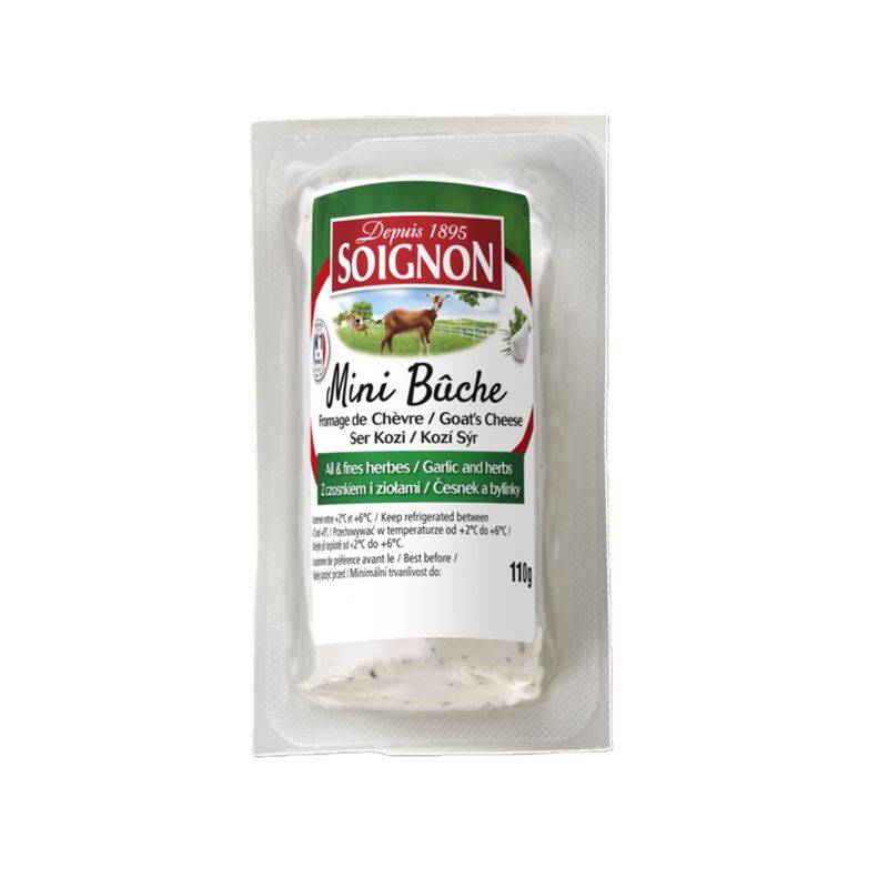 SOIGNON - Queso Rulo de Cabra Soignon AFH Empaque 110 g