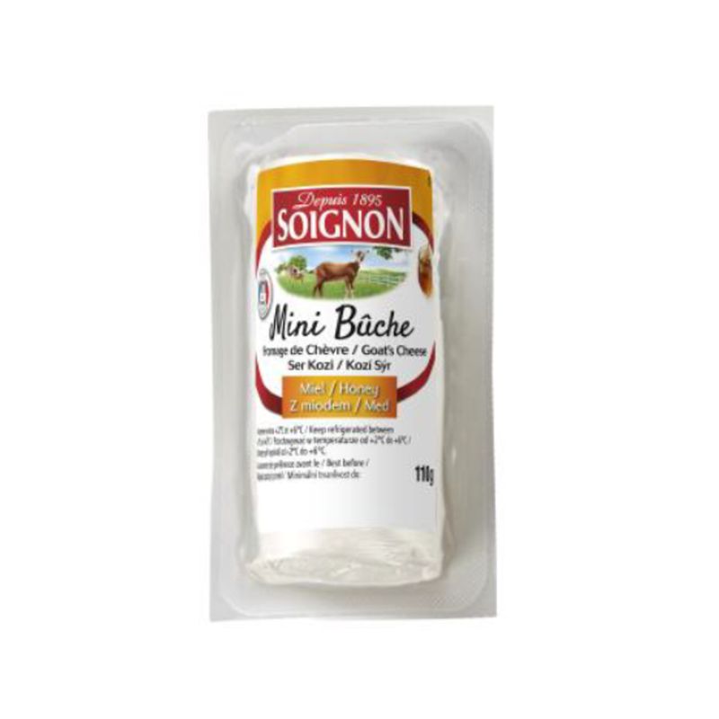 SOIGNON - Queso Rulo de Cabra Soignon Miel Empaque 110 g