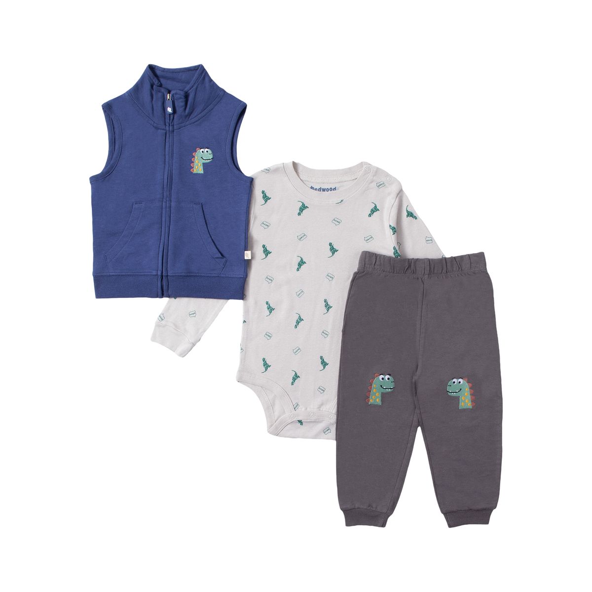 REDWOOD - Conjunto 3 Piezas Bebé Niño Redwood