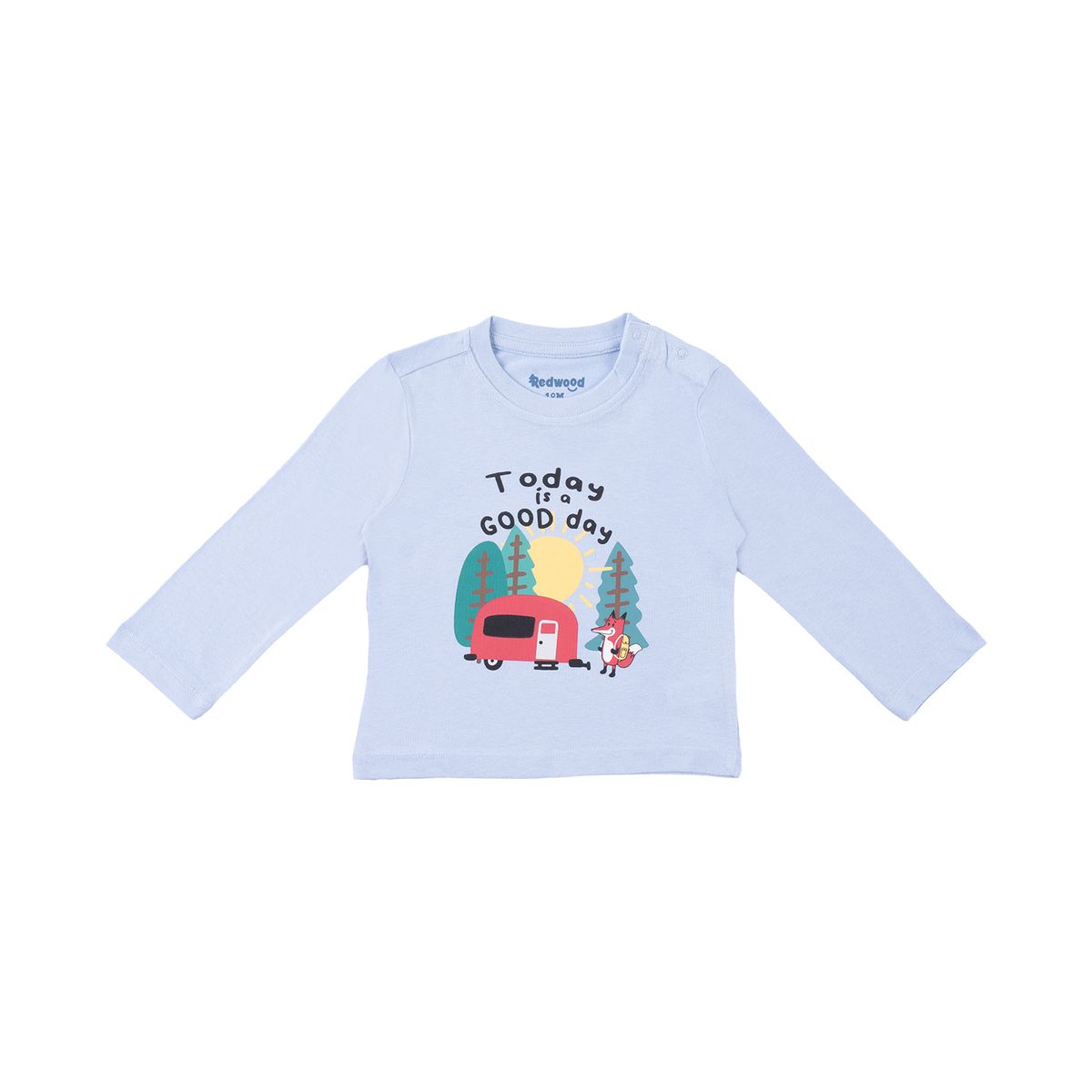 REDWOOD - Polo Estampado Manga Larga Bebé Niño Redwood