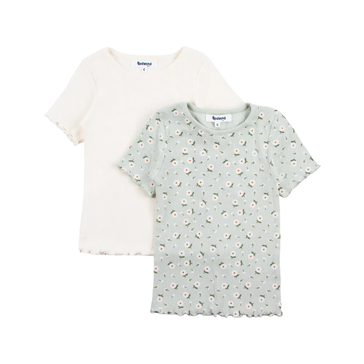 REDWOOD - Pack X2 Polo Rib Niña Redwood