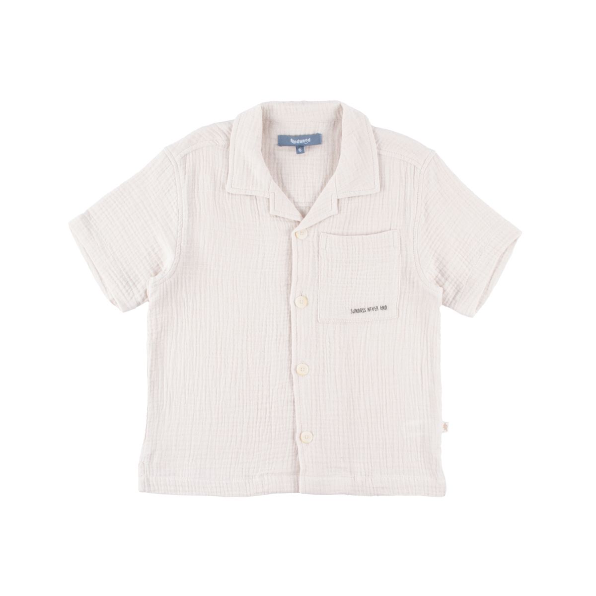 REDWOOD - Camisa Manga Corta Muselina Niño Redwood