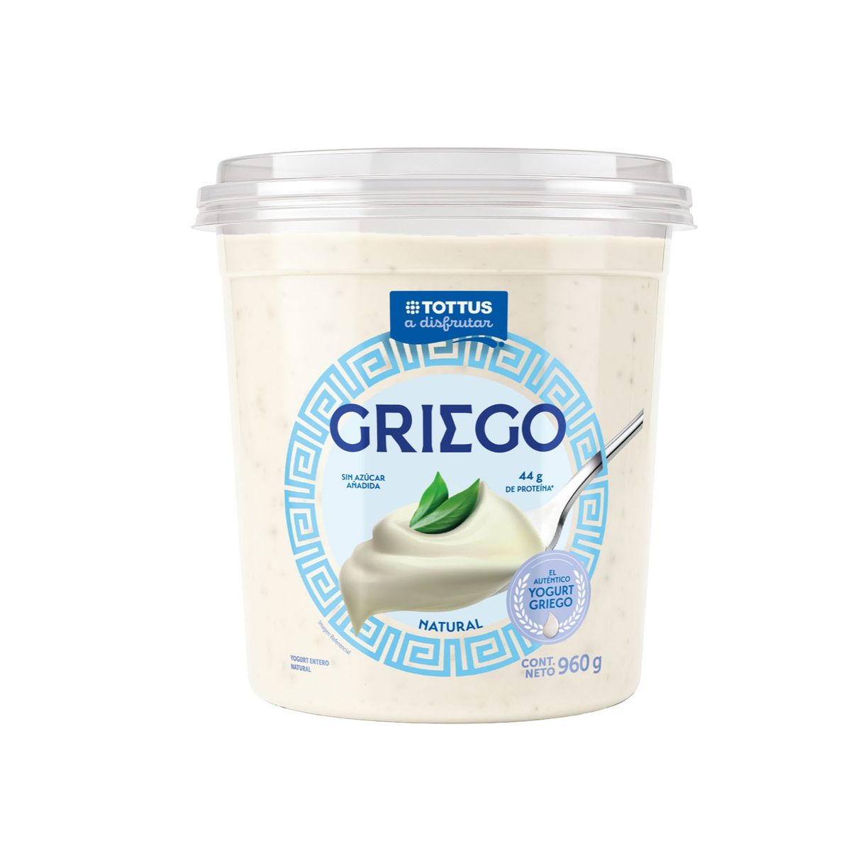 TOTTUS - Yogurt Griego Natural Tottus Envase 960 g
