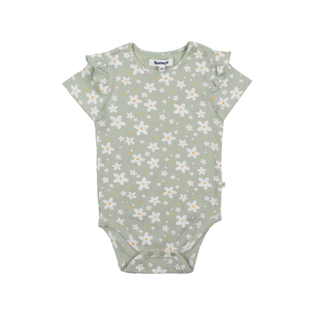 REDWOOD - Body Manga Corta Rib Bebé Niña Redwood