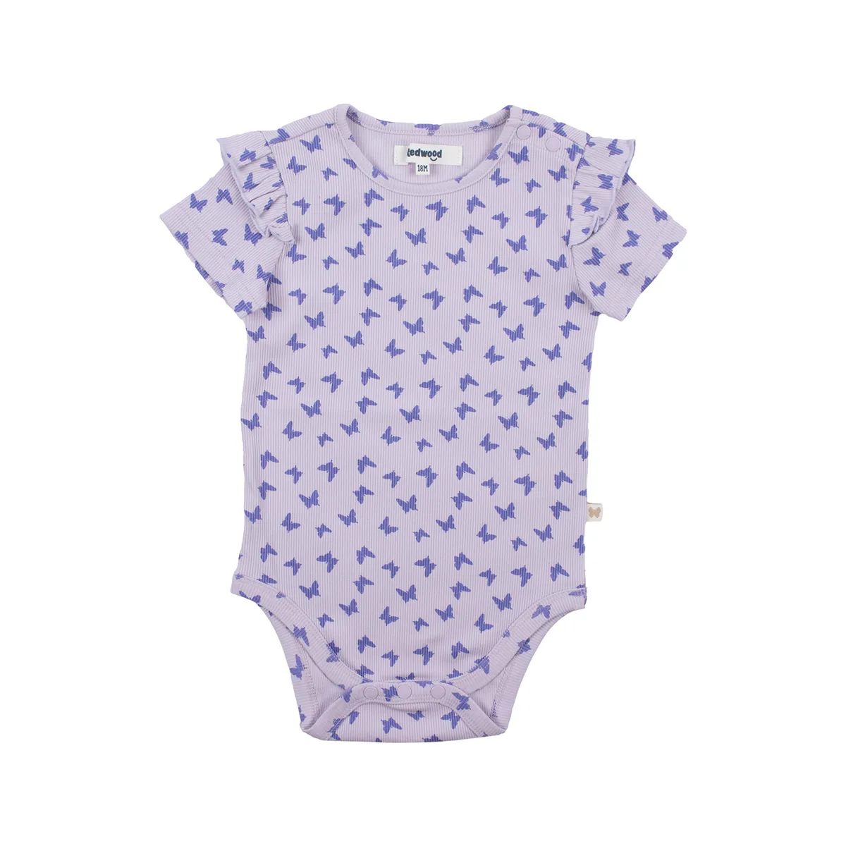 REDWOOD - Body Manga Corta Rib Bebé Niña Redwood