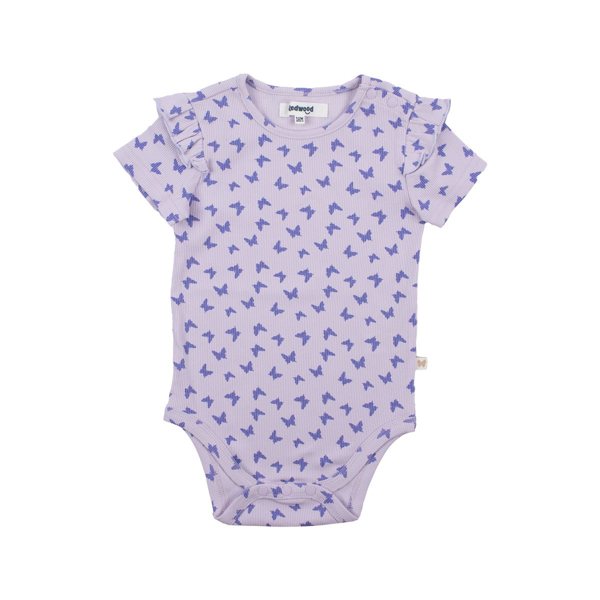 REDWOOD - Body Manga Corta Rib Bebé Niña Redwood