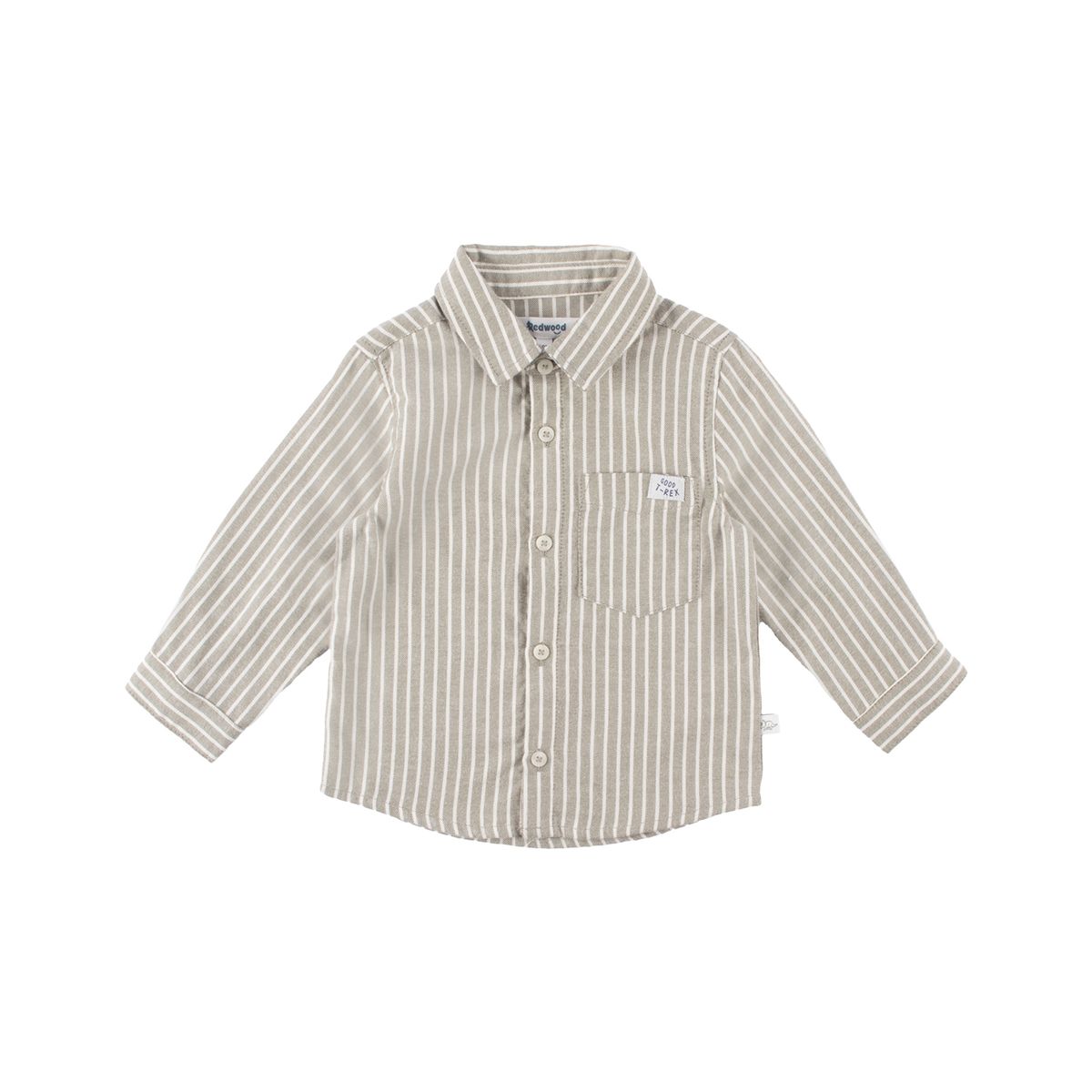 REDWOOD - Camisa Manga Larga Rayas Dino Bebé Niño