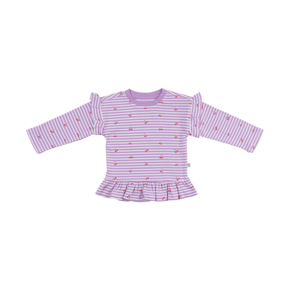 REDWOOD - Polo Manga Larga Rib Vuelos Bebé Niña Redwood