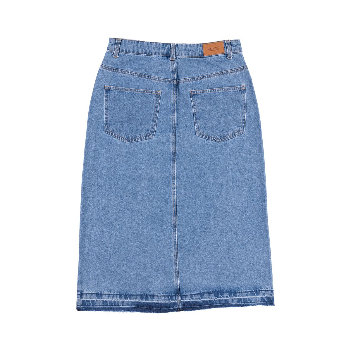 REDWOOD - Falda De Jean Midi  Mujer Redwood