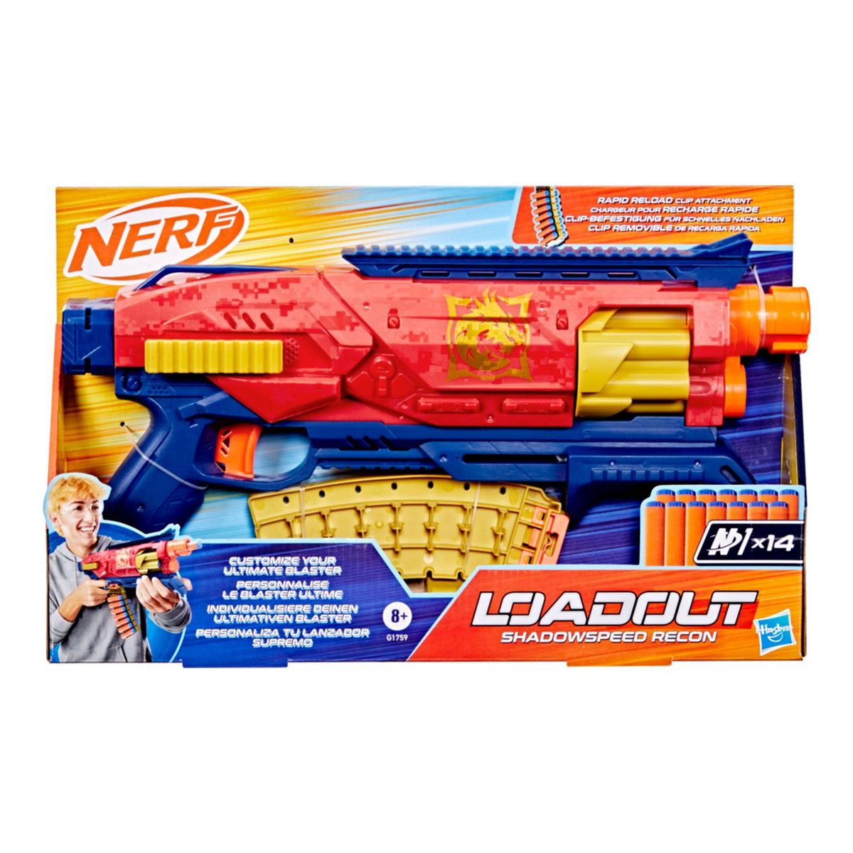 NERF - Lanzador Nerf Loadout Shadow Speed Recon