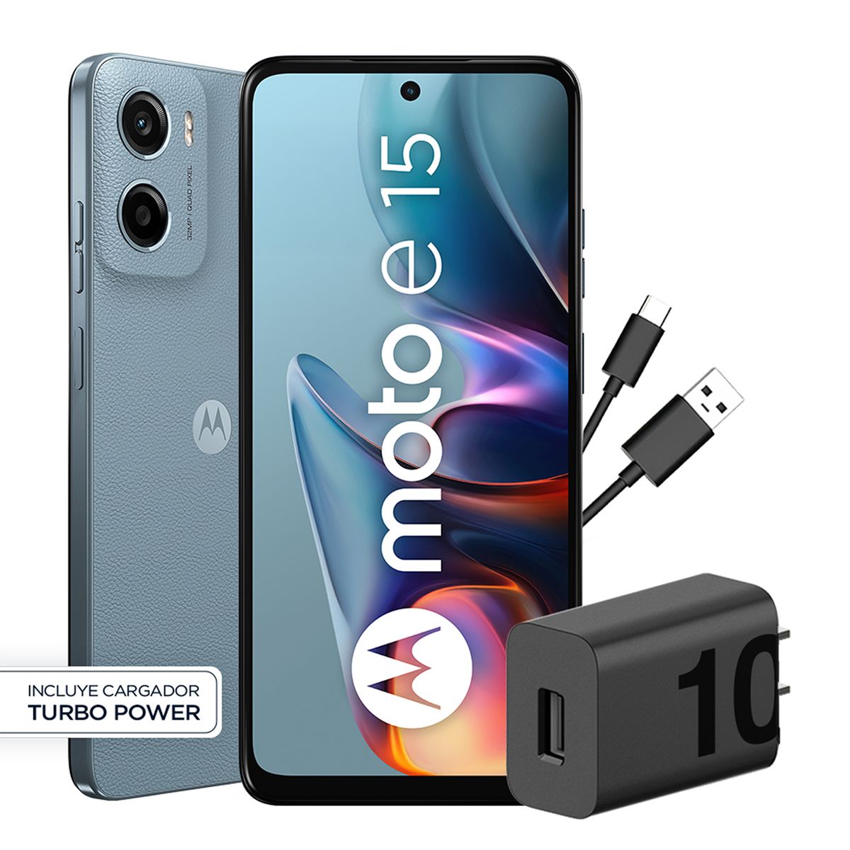 MOTOROLA - Smartphone Motorola E15 2+64Gb Azul Cantera