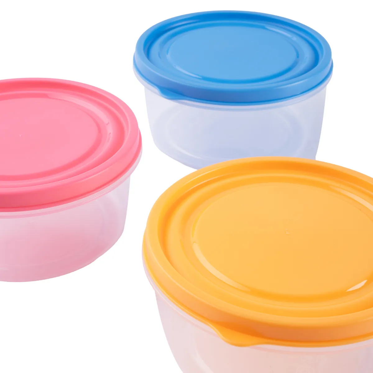 CASA JOVEN - Set Mini Contenedor Redondo Assort 6 Piezas 500 mL