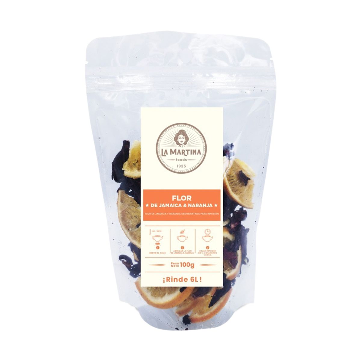 LA MARTINA - Flor de Jamaica y Naranja La Martina Doypack 100 g