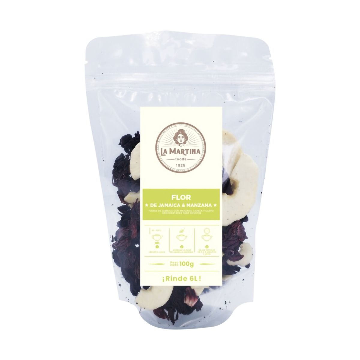 LA MARTINA - Flor de Jamaica y Manzana Doypack 100 g