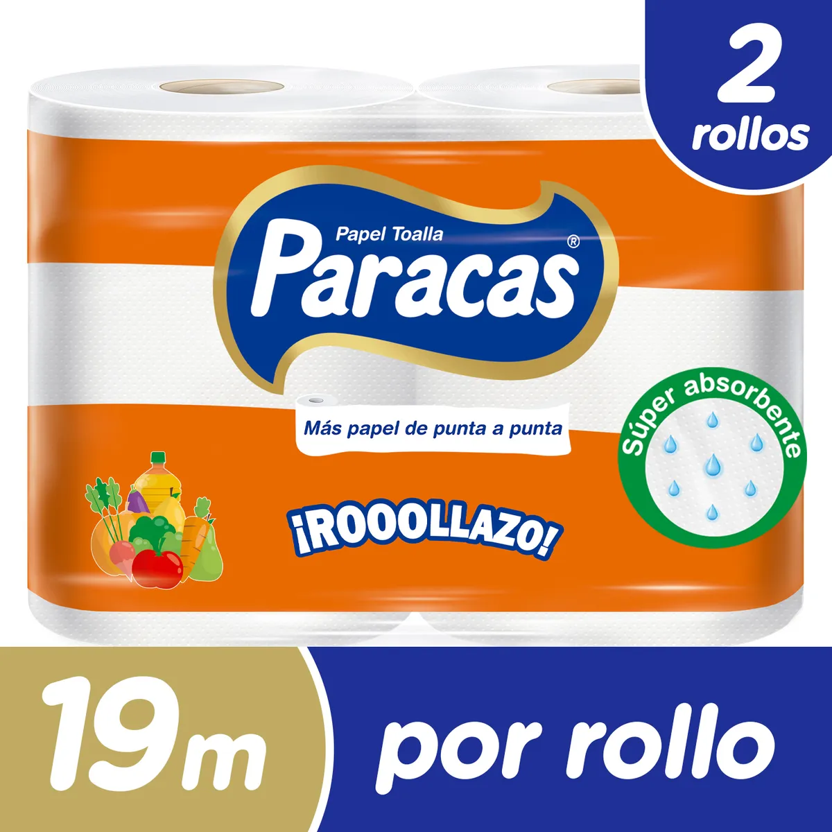PARACAS - Papel Toalla Paracas Rollazo Empaque 2 Und