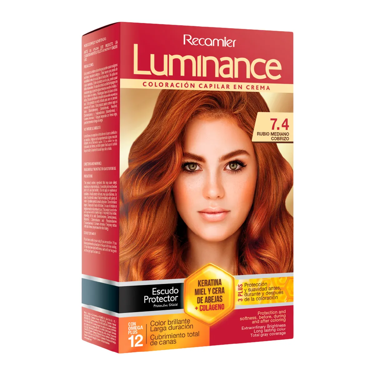 LUMINANCE - Kit Tinte Capilar Luminance  7.4 Rubio Mediano Cobrizo