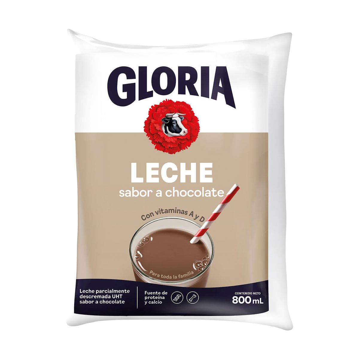 GLORIA - Leche Chocolatada UHT Gloria Bolsa 800 mL