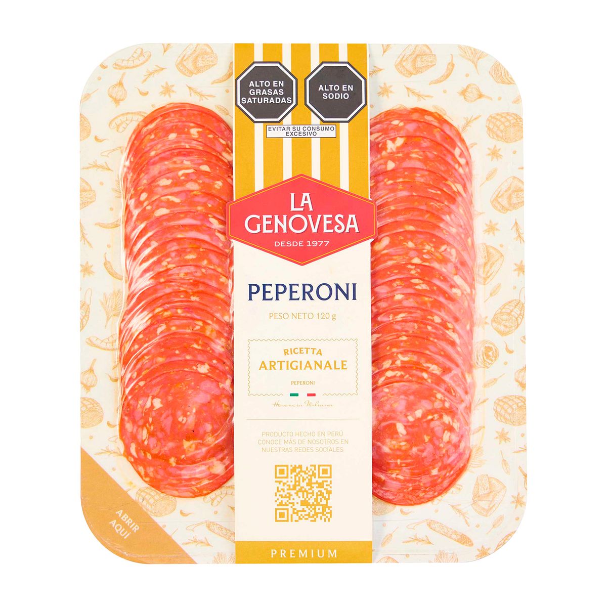 LA GENOVESA - Peperoni La Genovesa Empaque 120 g