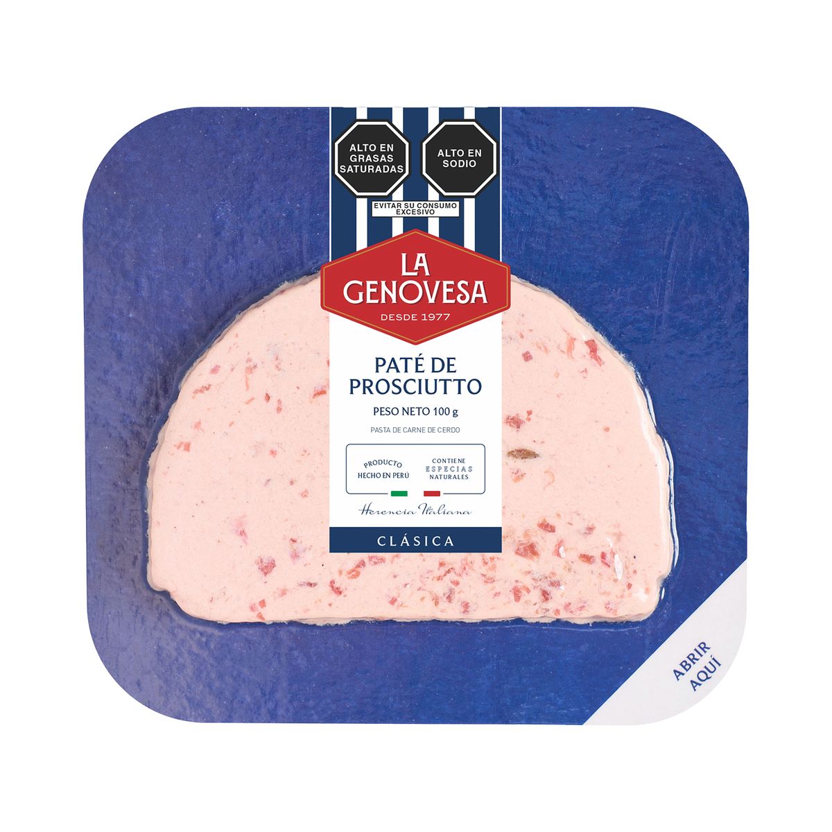 LA GENOVESA - Paté de Prosciutto La Genovesa Empaque 100 g