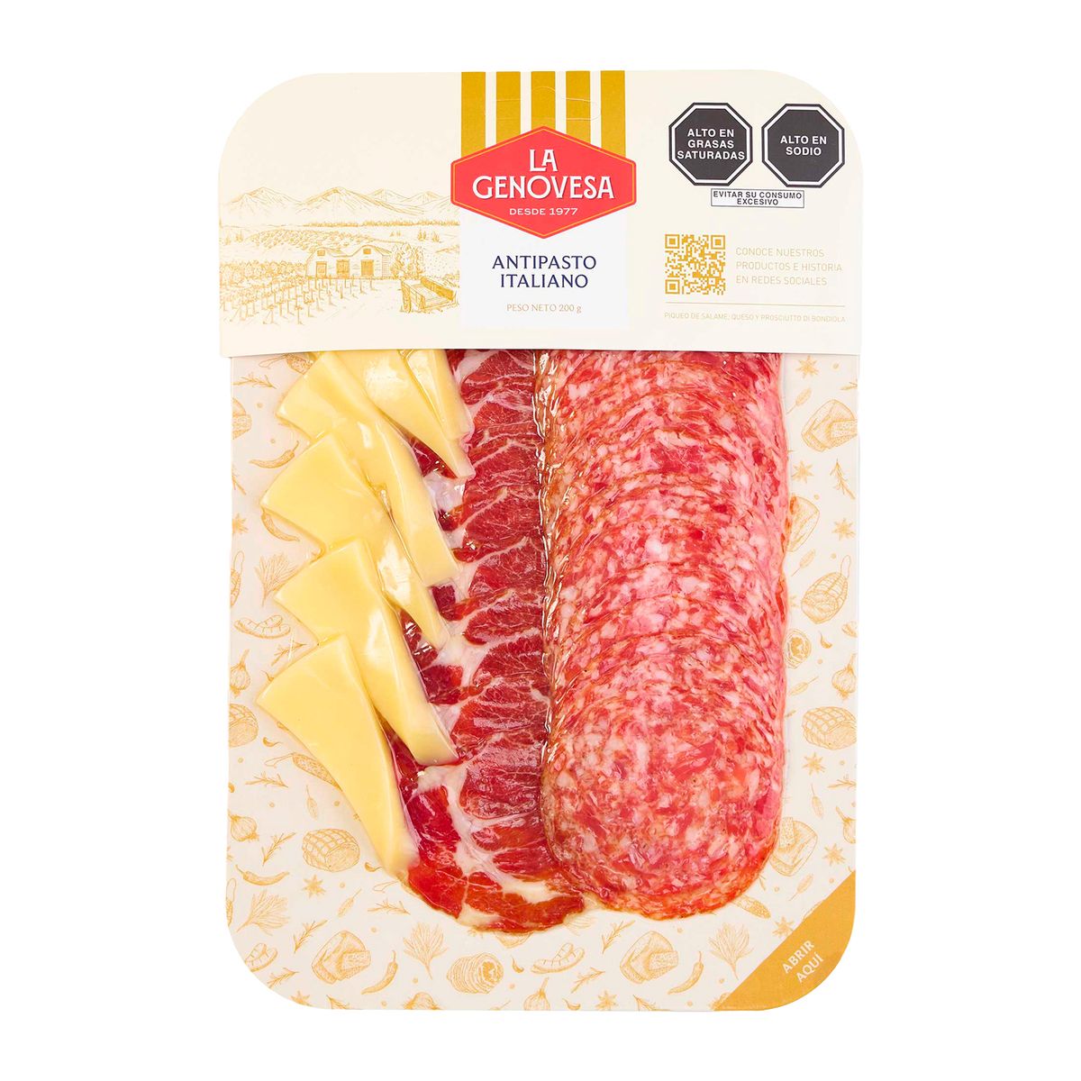 LA GENOVESA - Antipasto Italiano La Genovesa Empaque 200 g