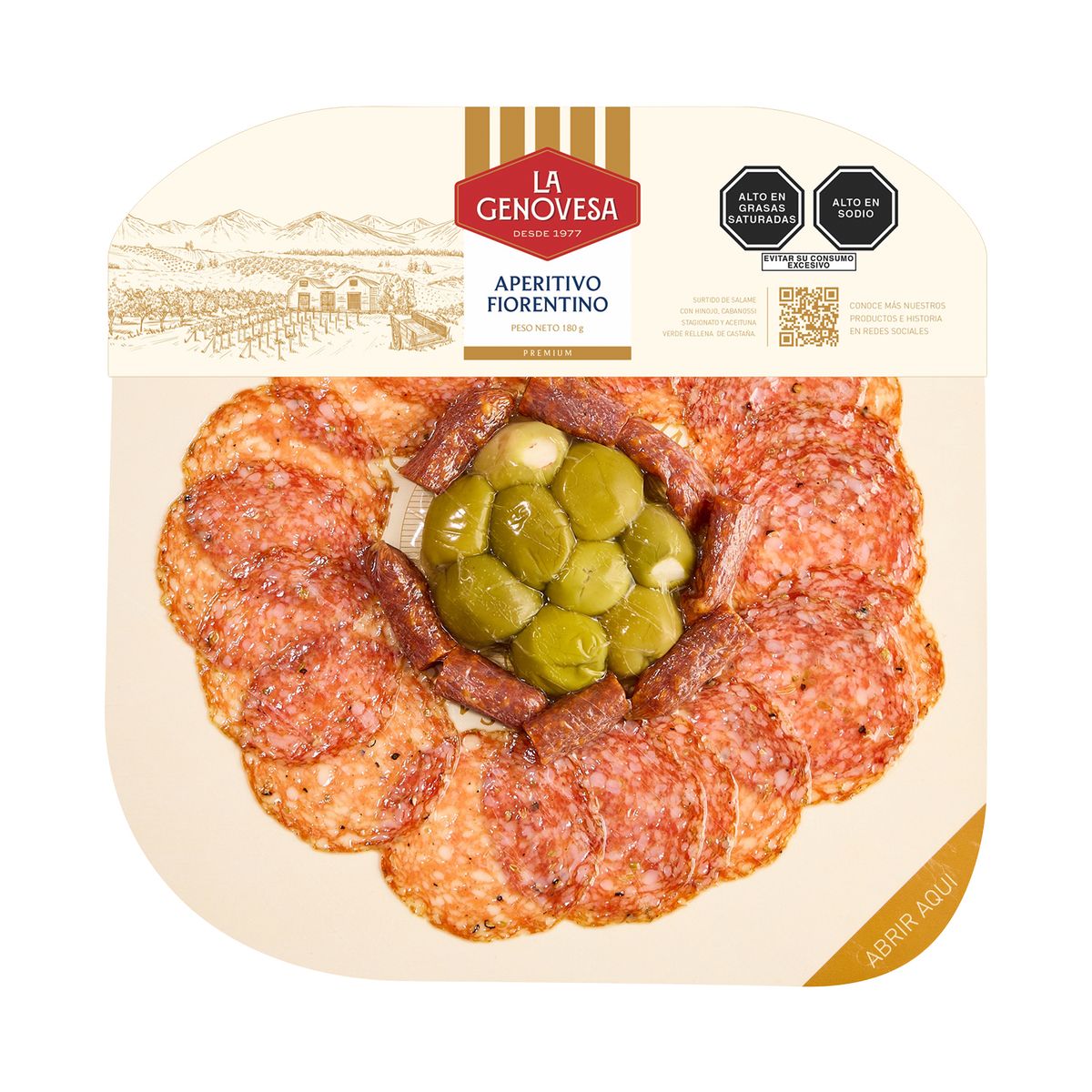 LA GENOVESA - Aperitivo Fiorentino La Genovesa Empaque 180 g