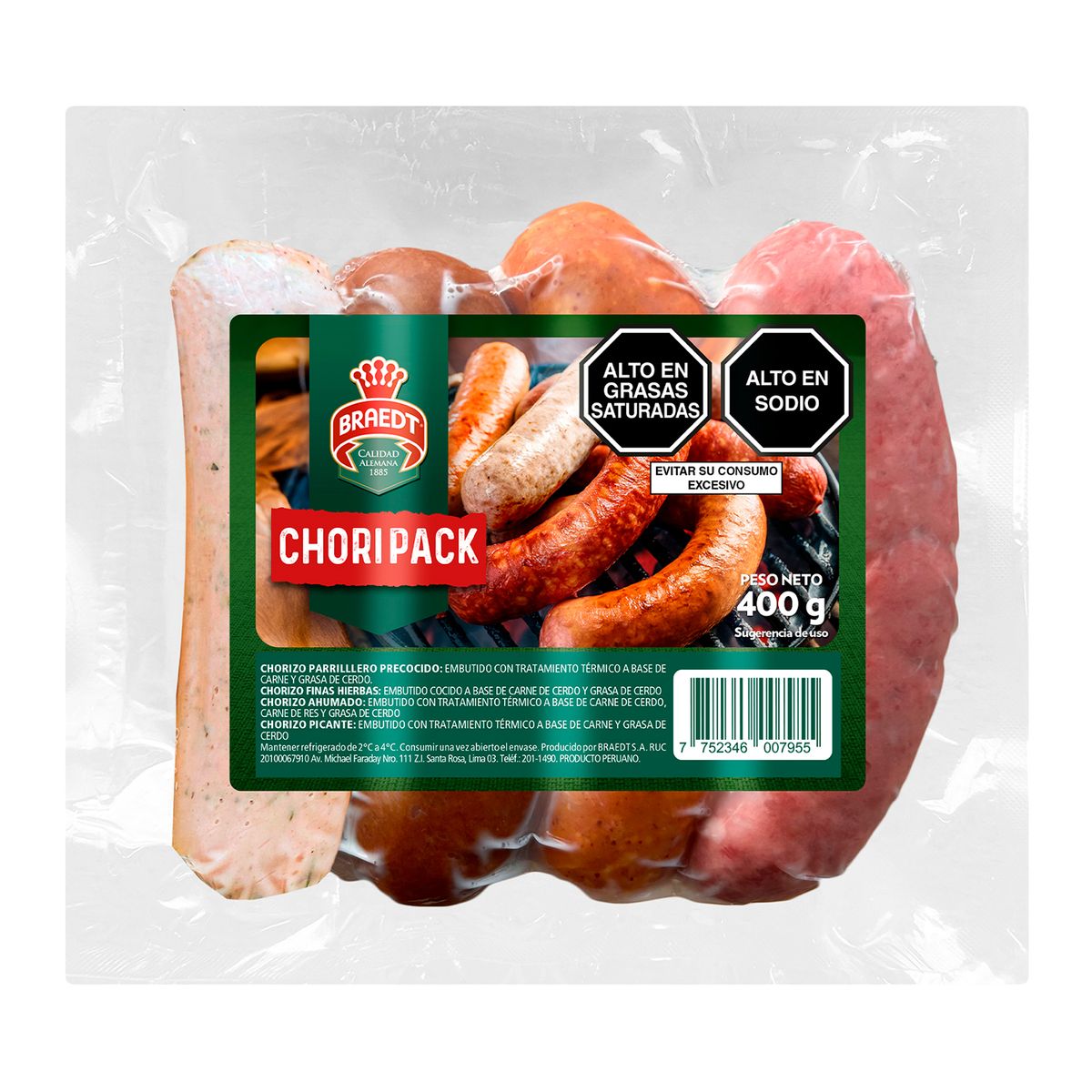 BRAEDT - CHORIPACK BRAEDT BRAEDT X 400G