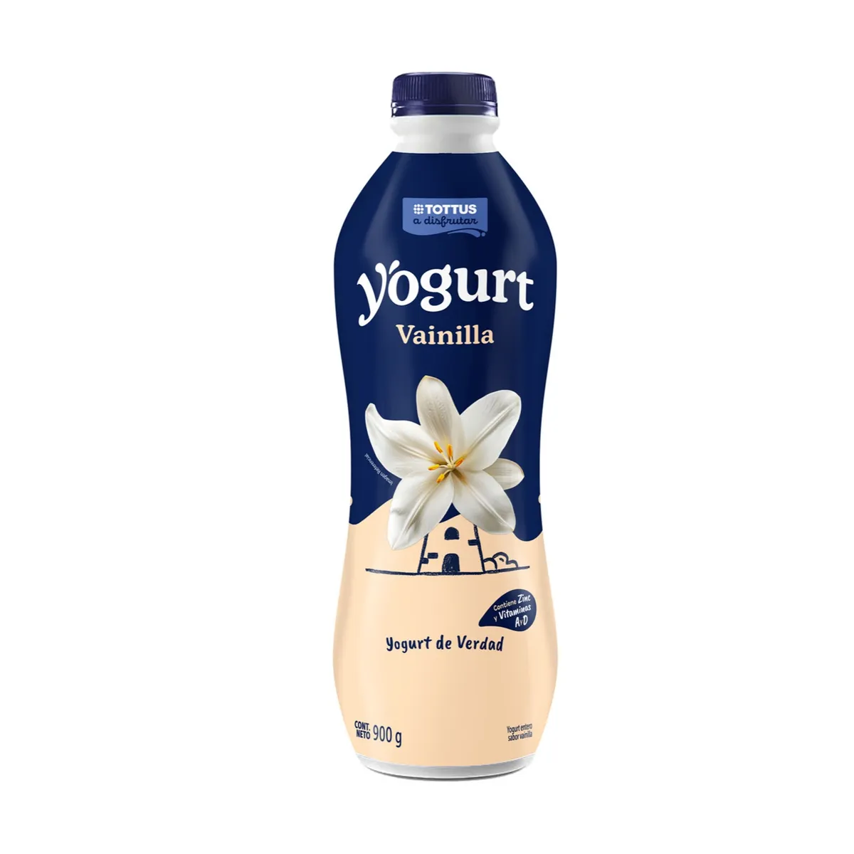 TOTTUS - Yogurt Tottus Vainilla Botella 900 g