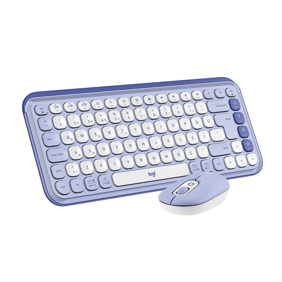 LOGITECH - Teclado Logitech + Mouse Pop Icon Bt Lila