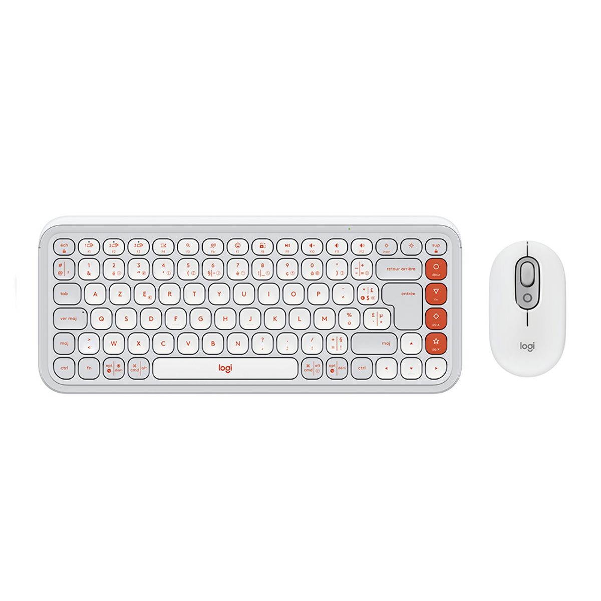 LOGITECH - Teclado Logitech + Mouse Pop Icon Bt White