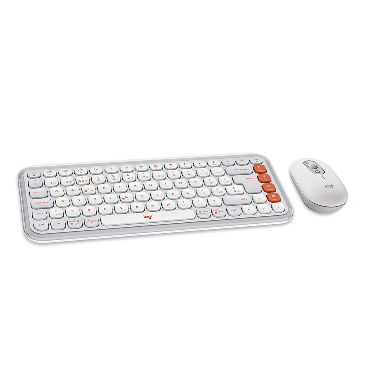 LOGITECH - Teclado Logitech + Mouse Pop Icon Bt White