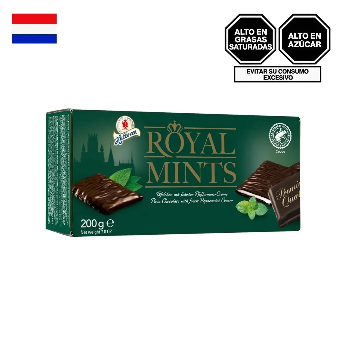 ROYAL MINTS - Chocolate Royal Mints Relleno Menta Caja 200 g