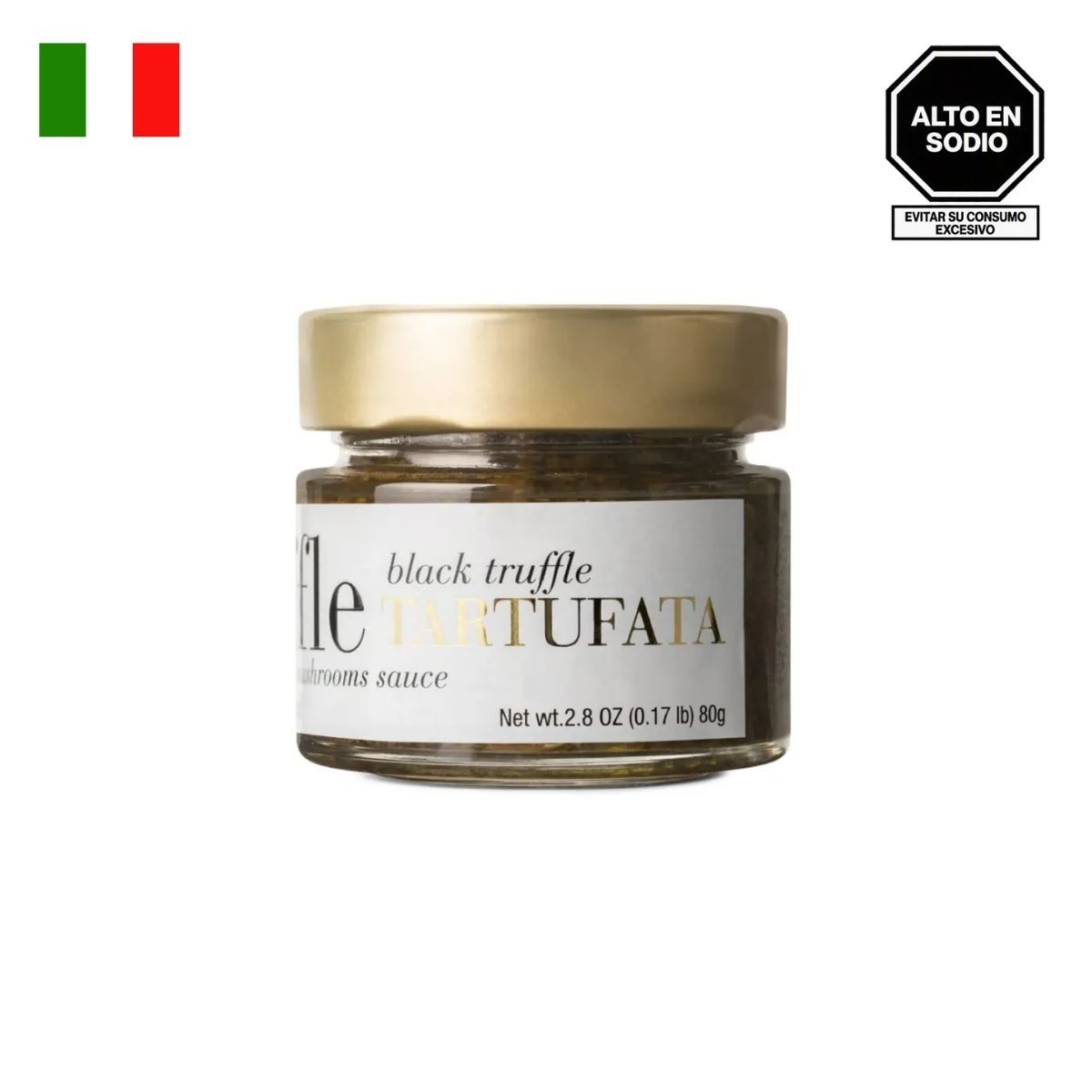 GEOFOODS ITALIAN TRUFFLES - Salsa de Trufa Geofoods Negra con Hongos Envase 80 g