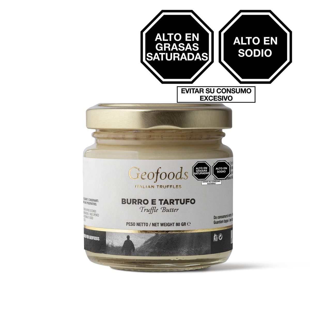 GEOFOODS ITALIAN TRUFFLES - Condimento Geofoods Mantequilla de Trufa Envase 80 g