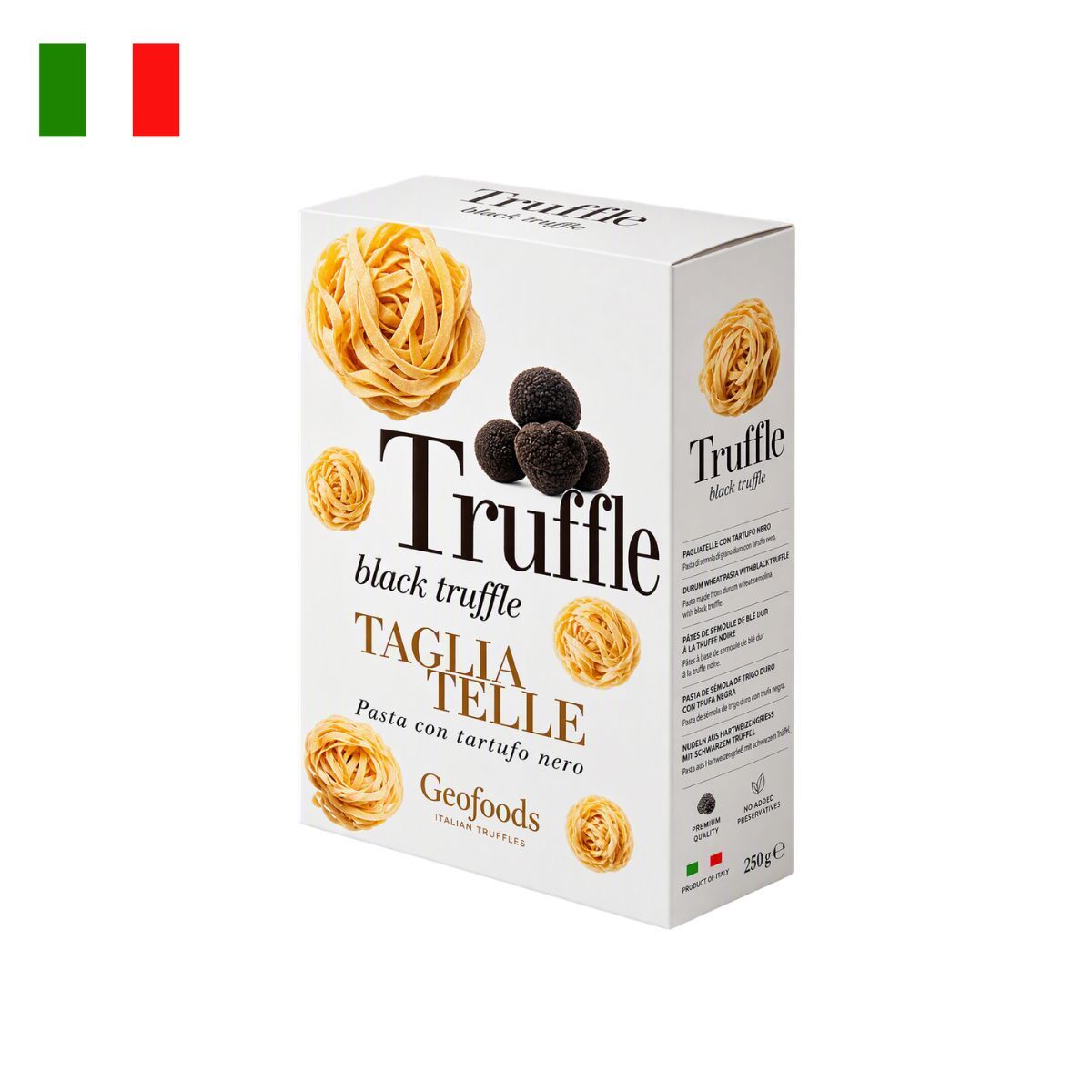 GEOFOODS ITALIAN TRUFFLES - Pasta Tagliatelle Geofoods con Trufa Empaque 250 g
