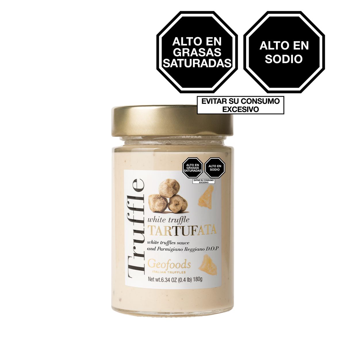 GEOFOODS ITALIAN TRUFFLES - Salsa de Trufa Geofoods Blanca con Queso Envase 80 g